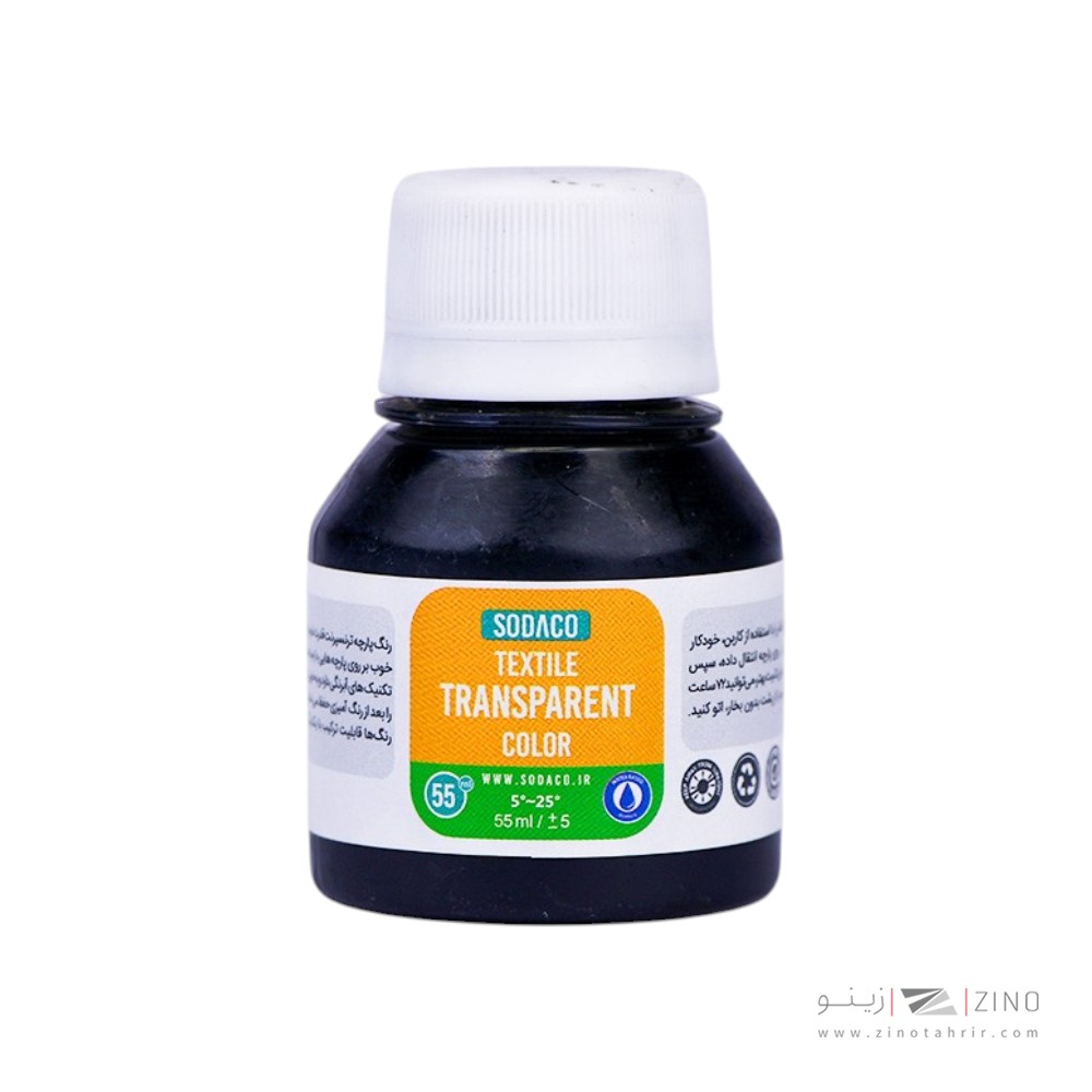 رنگ پارچه55میل سوداکو مشکی ترنسپرنت کد02824