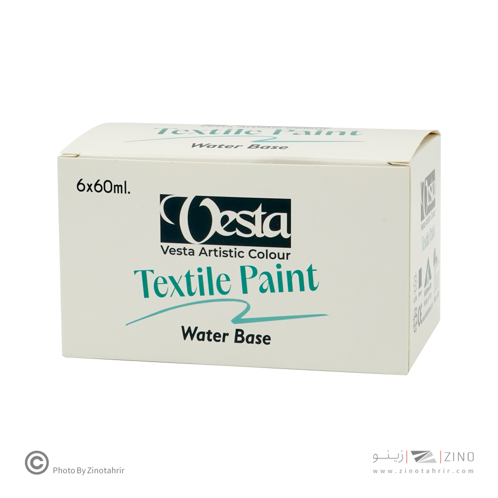 رنگ پارچه 6رنگ وستا 