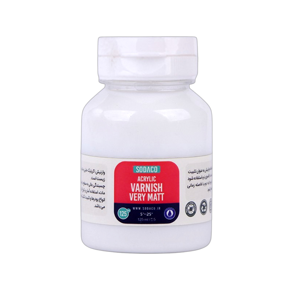وارنیش125میل اکریلیک خیلی مات سوداکو کد02618