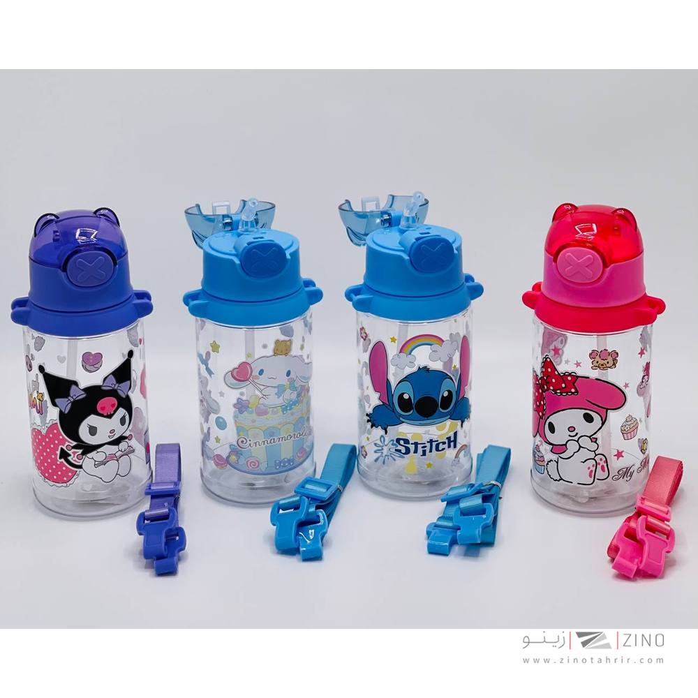 قمقمه600میل نی دار فانتزی(طرح کرومی) کد3906