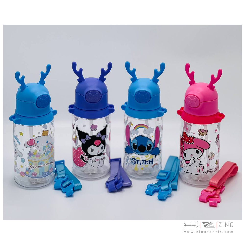 قمقمه600میل نی دار فانتزی(طرح کرومی) کد3902