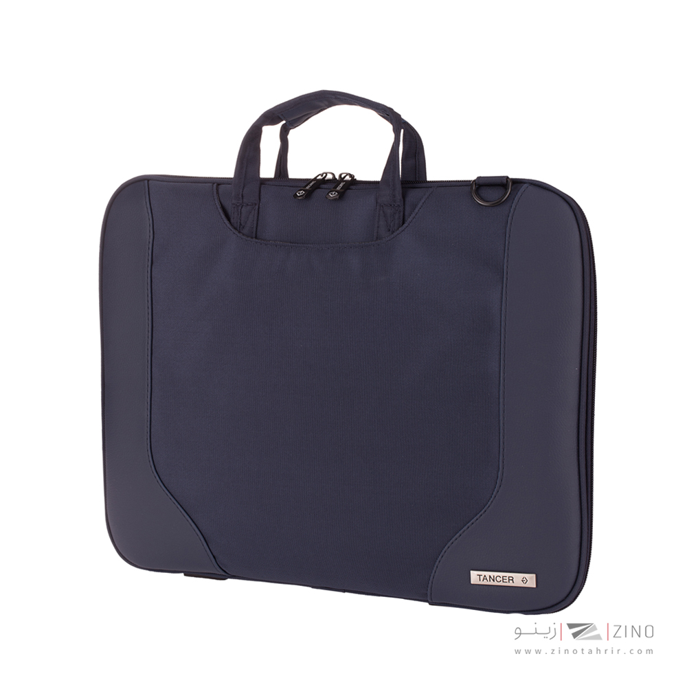 کیف دستی لپ تاپ15اینچ تنسر کد113 رنگDARK BLACK