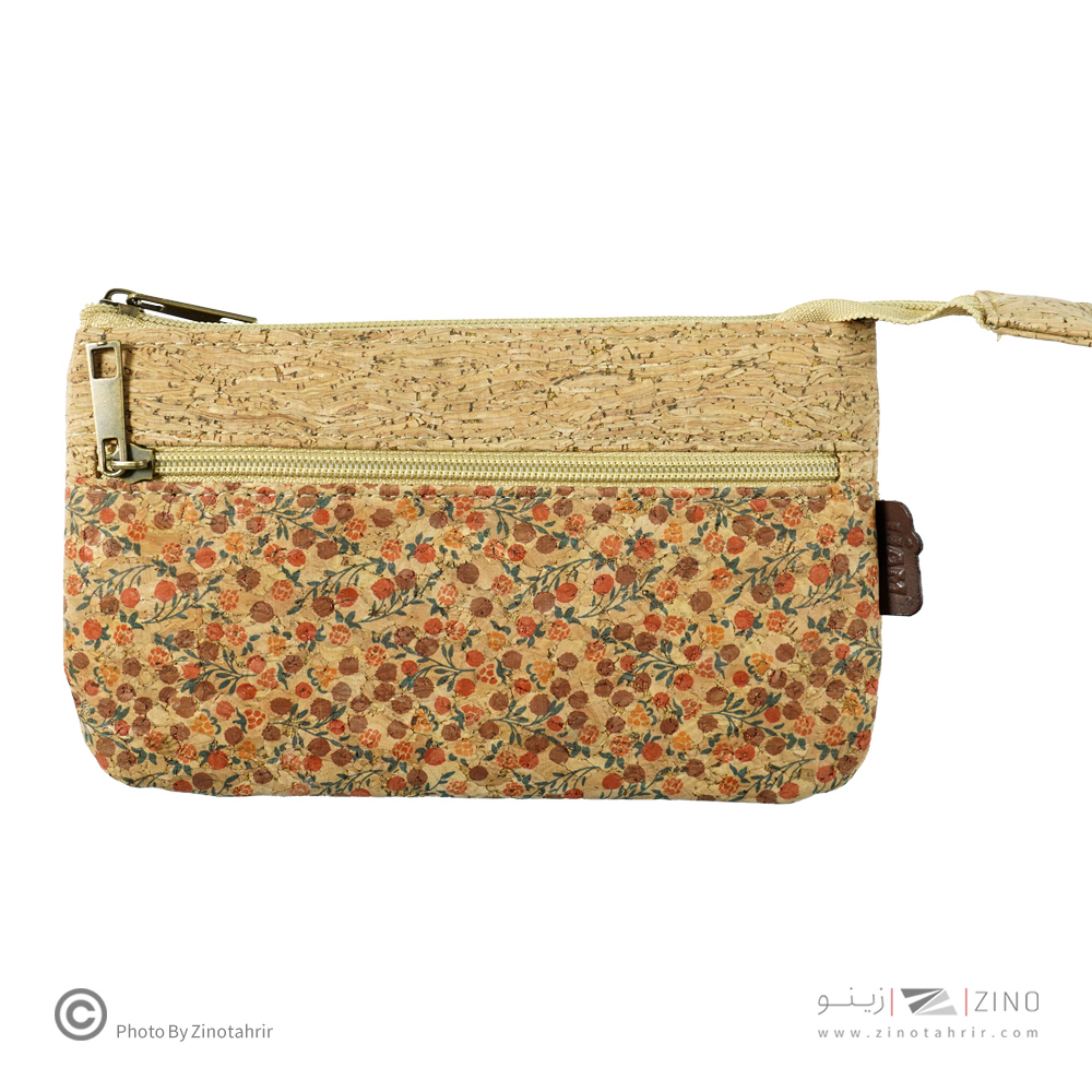 کیف دستی شبه پاکتی جیب دار(چوب پنبه)لیام کدL-18001