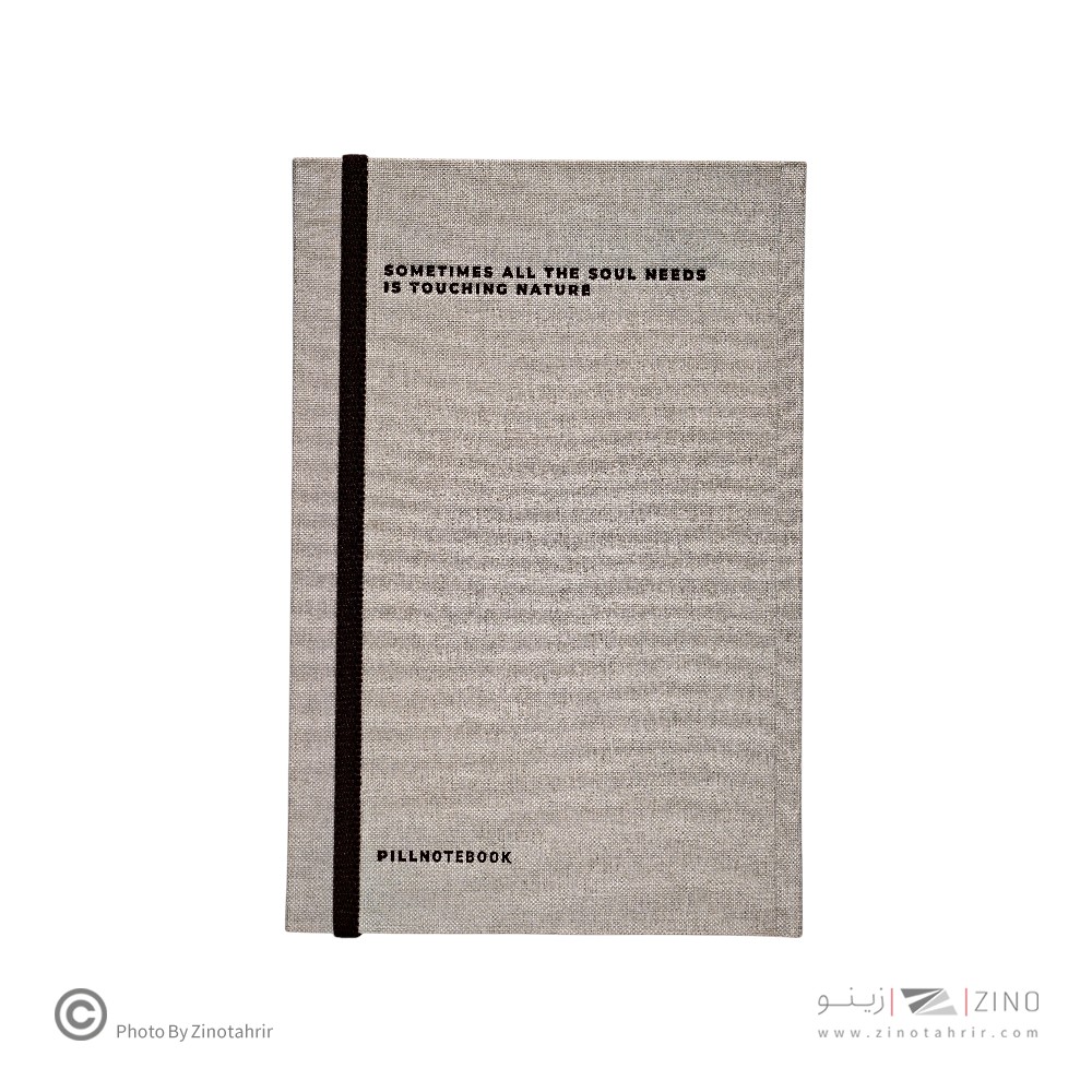 دفترنیچر22*14پیل جلدسخت دوختی جلدپارچه ای