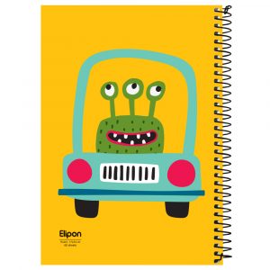 دفتر60برگ وزیری سیمی مجلدفانتزی الیپون کد227کارتن60عددی