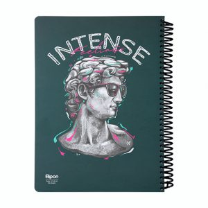 دفتر100برگ رحلی سیمی جلدسخت فانتزی الیپون کد245کارتن20عددی