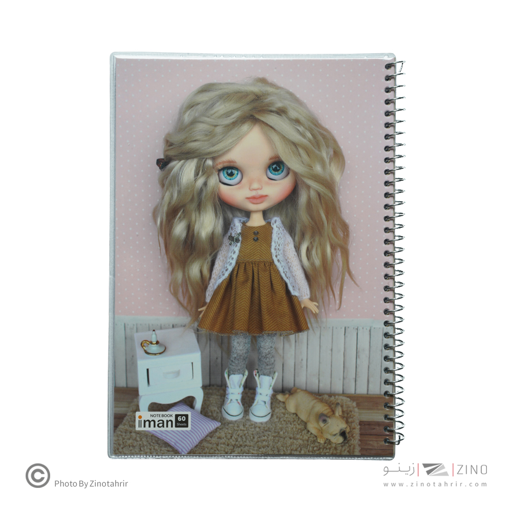 دفتر60برگ وزیری سیمی مجلد ایمان کد0309