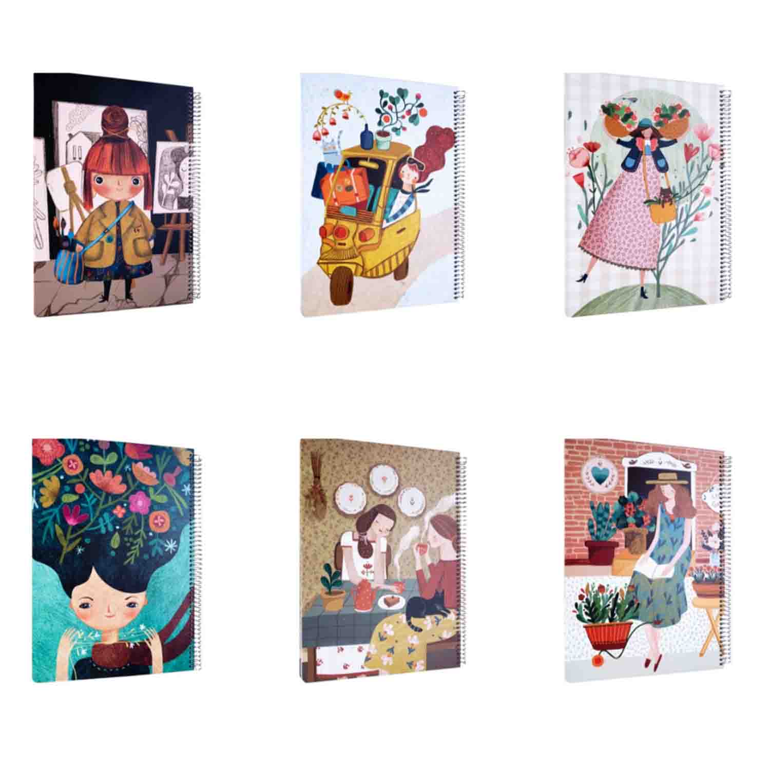 دفتر100برگ رحلی سیمی جلدسخت مسترنوت کد433کارتن23عددی