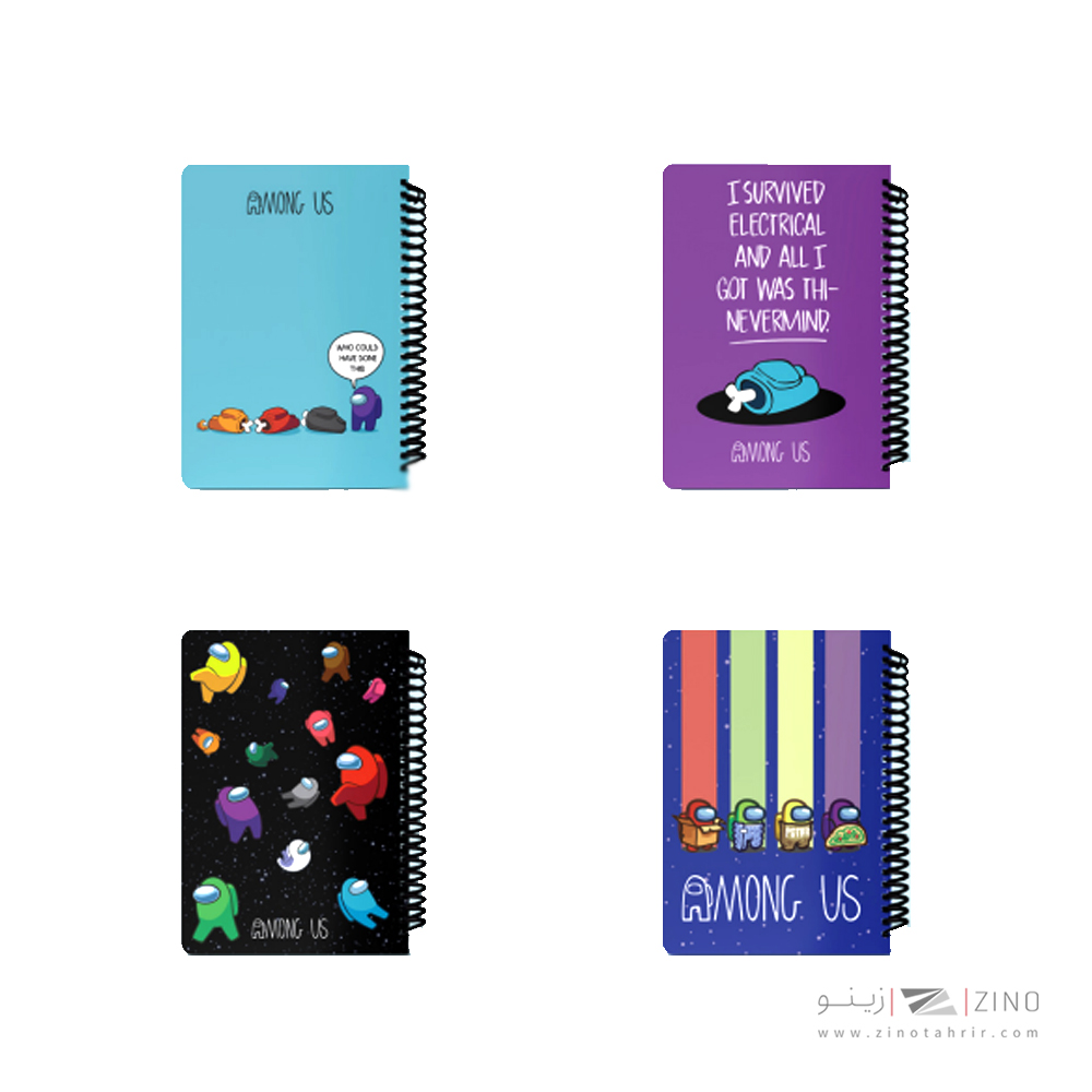 دفتر100برگ وزیری سیمی جلد سخت لانگو سری امانگ آس کدCH-750