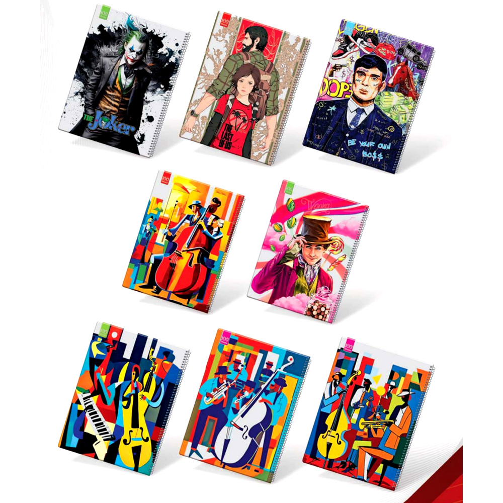 دفتر100برگ وزیری تک سیم طلقی کلاسیک عرش کد21