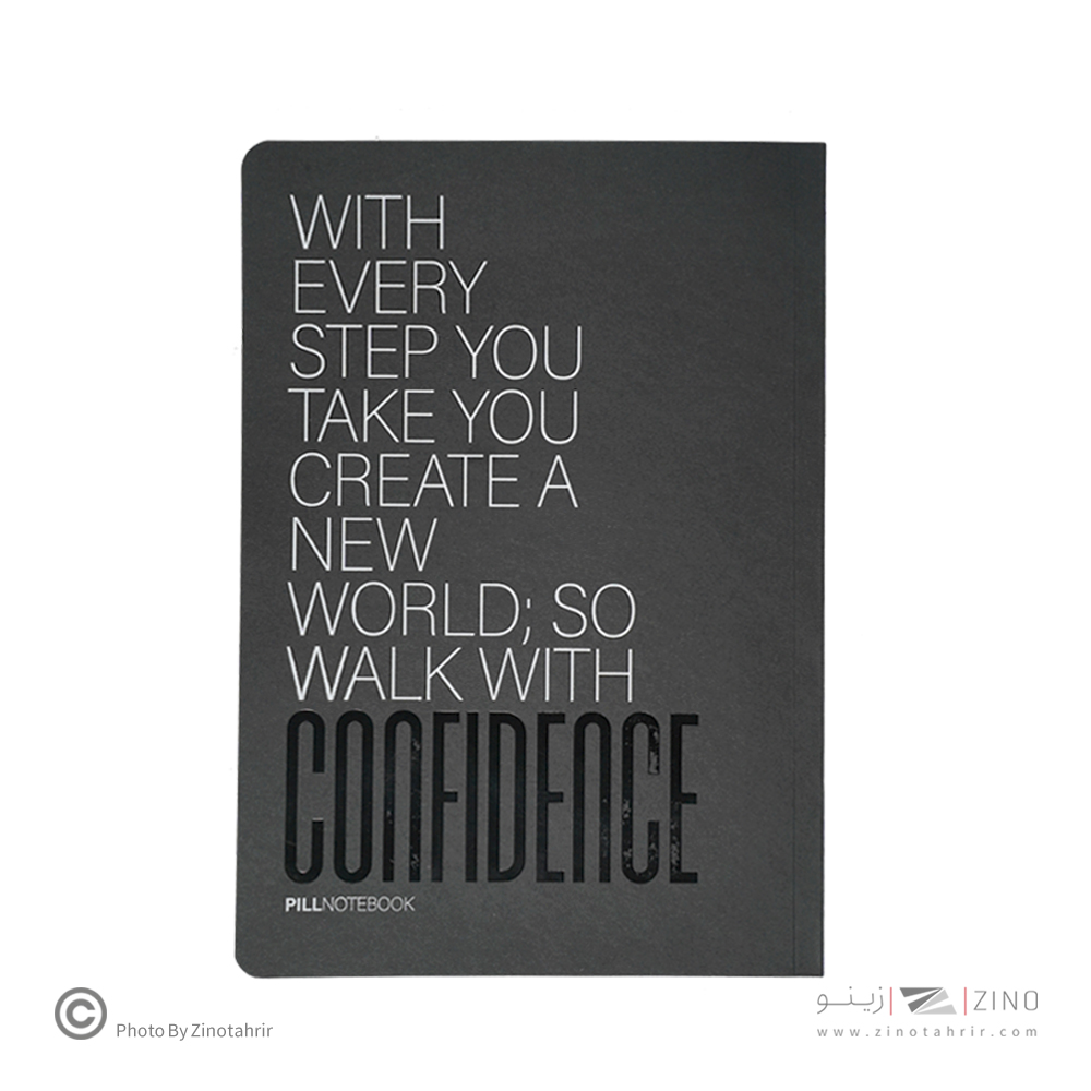 دفتر48برگ کاغذ مشکی وزیری (بی خط)ته چسب پیل سری نایت