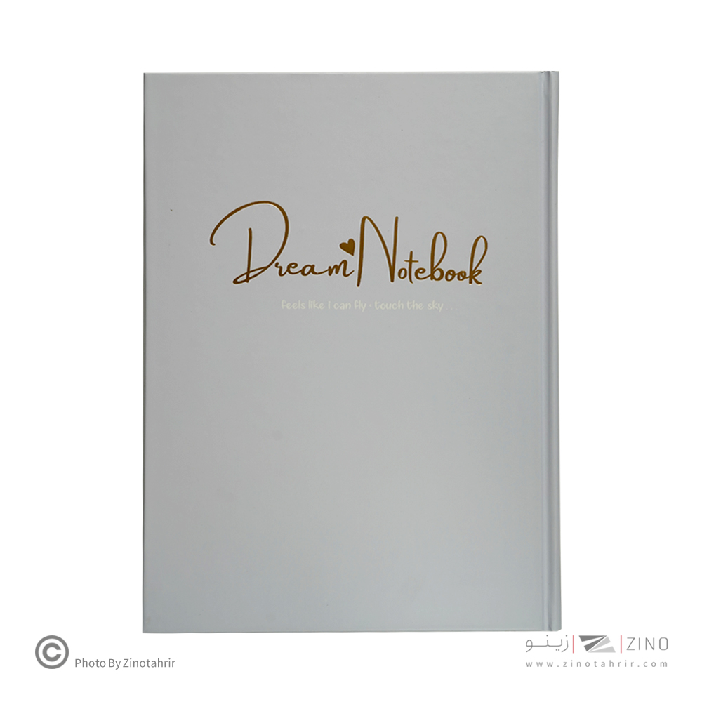 دفتر100برگ خطدارA4 ته دوخت جلدسخت طلاکوب/نقره برگ سری کیوت پالت کد70401