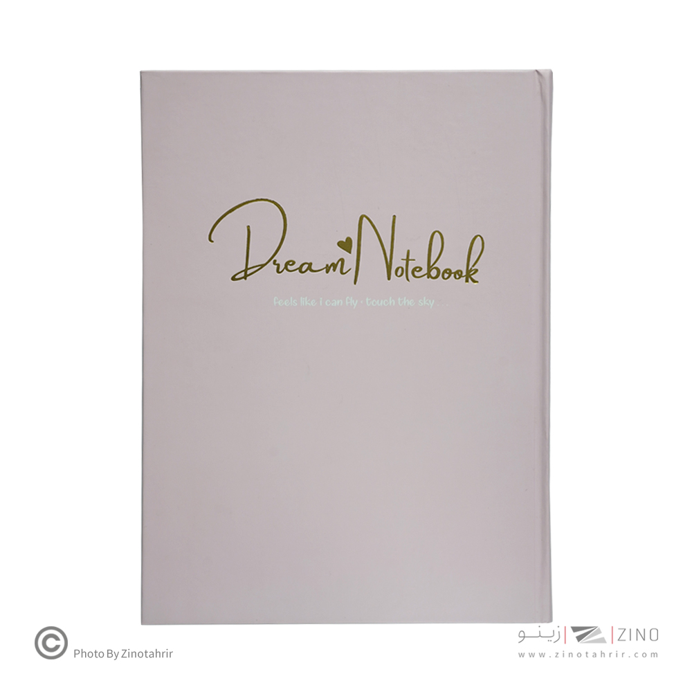 دفتر100برگ خطدارA4 ته دوخت جلدسخت طلاکوب/نقره برگ سری کیوت پالت کد70401