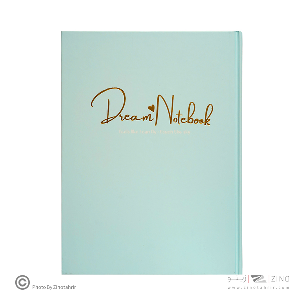 دفتر100برگ خطدارA4 ته دوخت جلدسخت طلاکوب/نقره برگ سری کیوت پالت کد70401