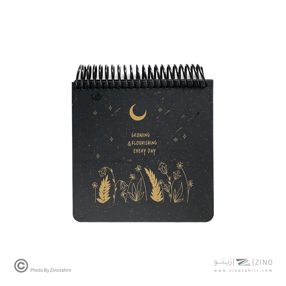 دفتر80برگ کاغذ مشکی(بی خط)140*140سیمی جلد سخت لانگو کدBN-405