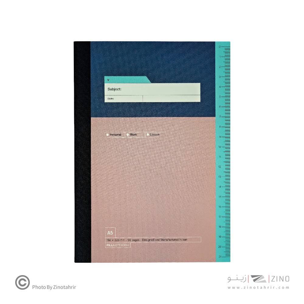 دفتر48برگ بی خط ته دوخت سایز220*155 پیل سری پروجکت
