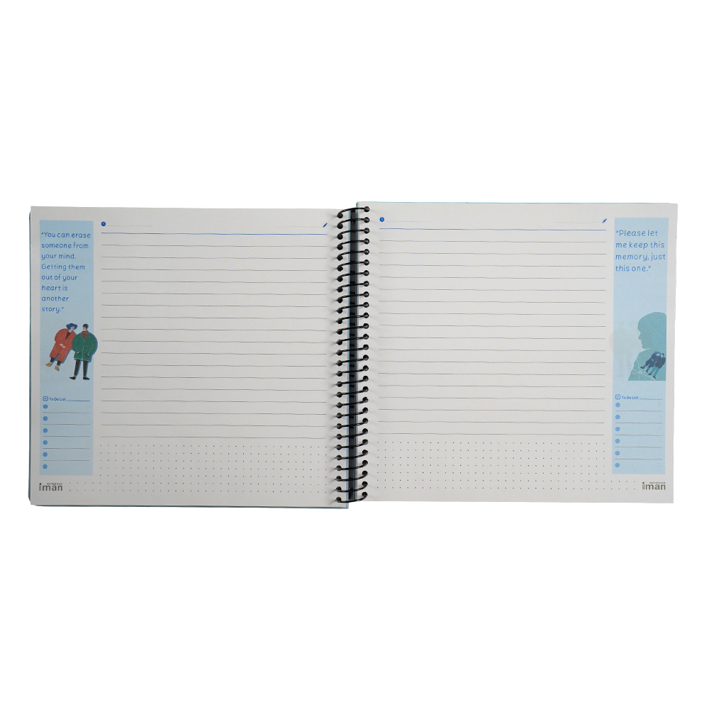 دفتر100برگ جلد سخت خشتی چهارگوش ایمان کد0504