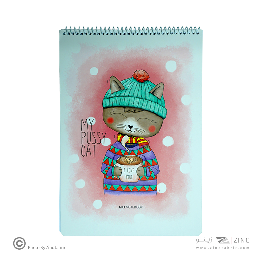 دفتر50برگ نقاشی رحلی سیم ازبالا ایندربرد پیل 