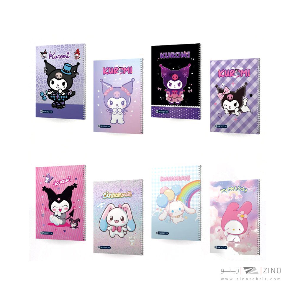 دفتر50برگ نقاشی وزیری سیمی مجلد میکرو طرح کرومی کدC32