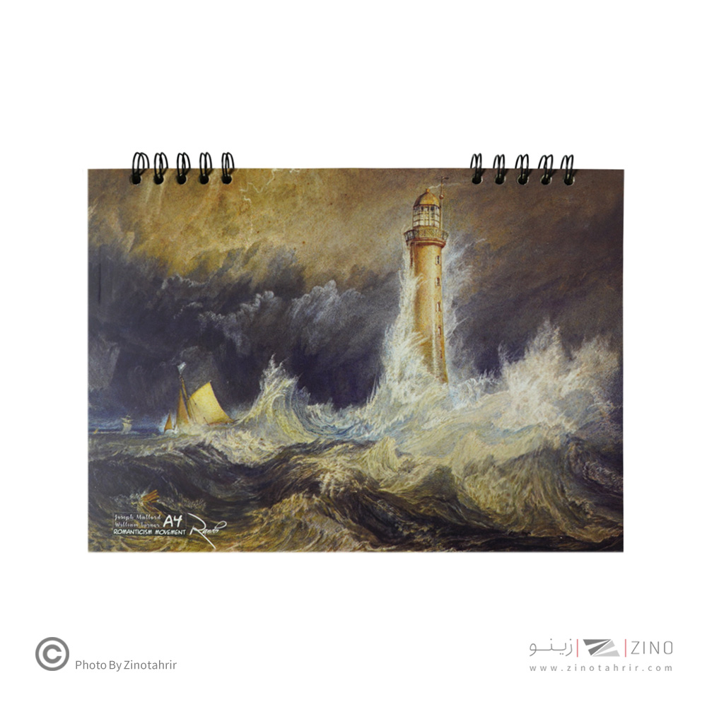 دفترطراحی 40برگ سایزA4سیمی یک روسخت رمانتیک برگ سری راندو کد72151