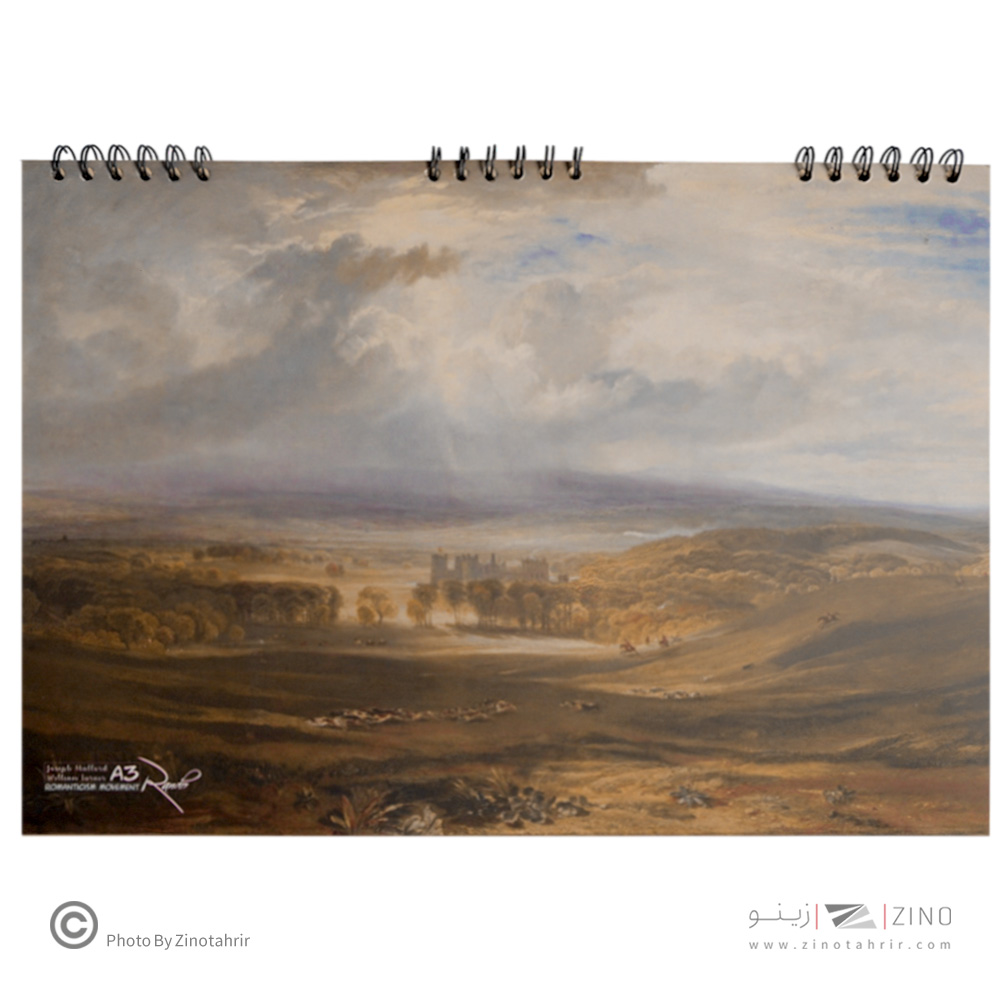 دفترطراحی 40برگ سایزA3سیمی یک روسخت  رمانتیک برگ سری راندو ک72101