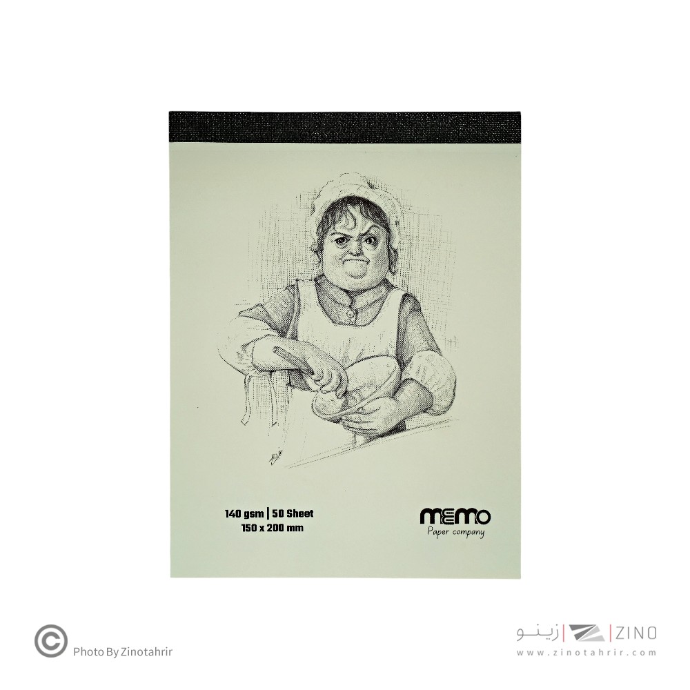 پد طراحی سایز20*15مقوا140گرم MEMO