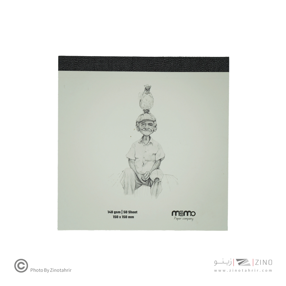 پد طراحی سایز15*15مقوا140گرم MEMO