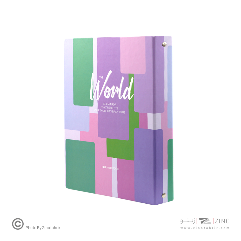 دفترکلاسوری 4حلقه 100برگ پیل