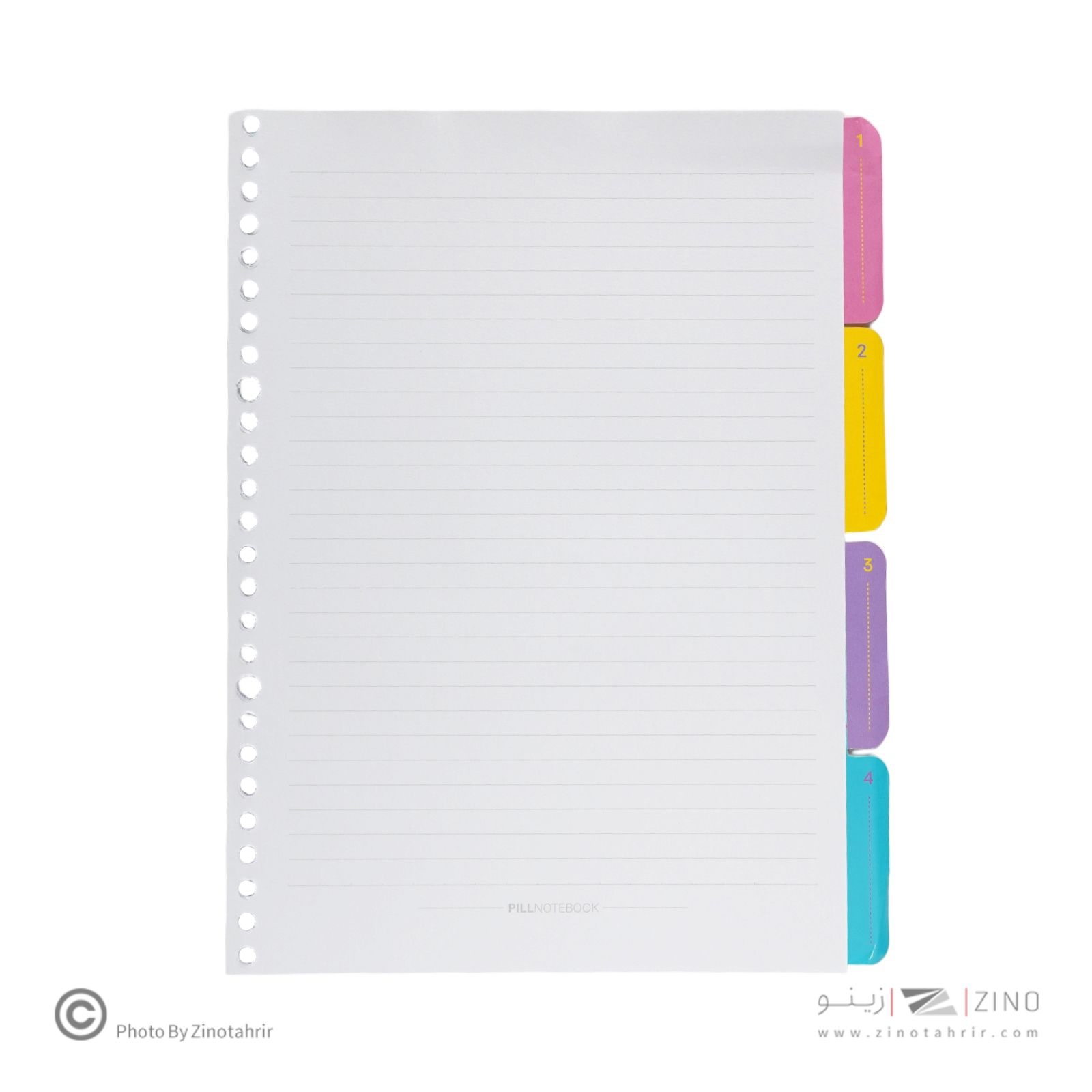 یدک کلاسور26حلقه 100برگ پیل