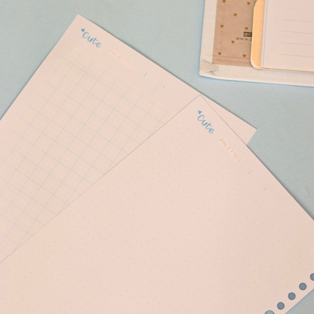 یدک دفتر کلاسوری 20حلقه خطدار برگ سری کیوت پالت کد74415