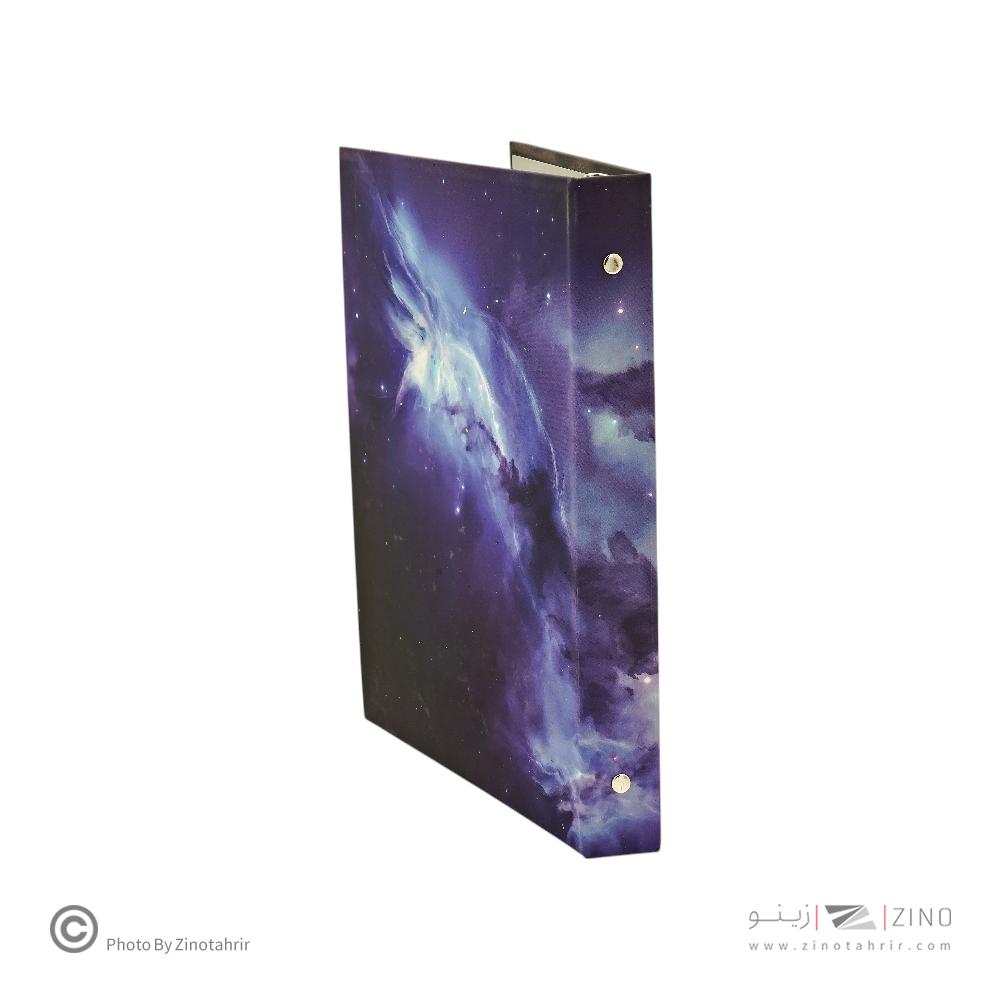 دفترکلاسوری26حلقه100برگ قفل فلز برگ سری کهکشانی کد71308