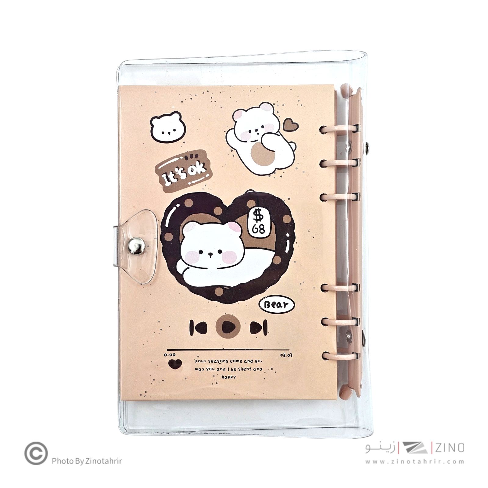 دفترکلاسوری6حلقه فانتزی هیرو کد4786