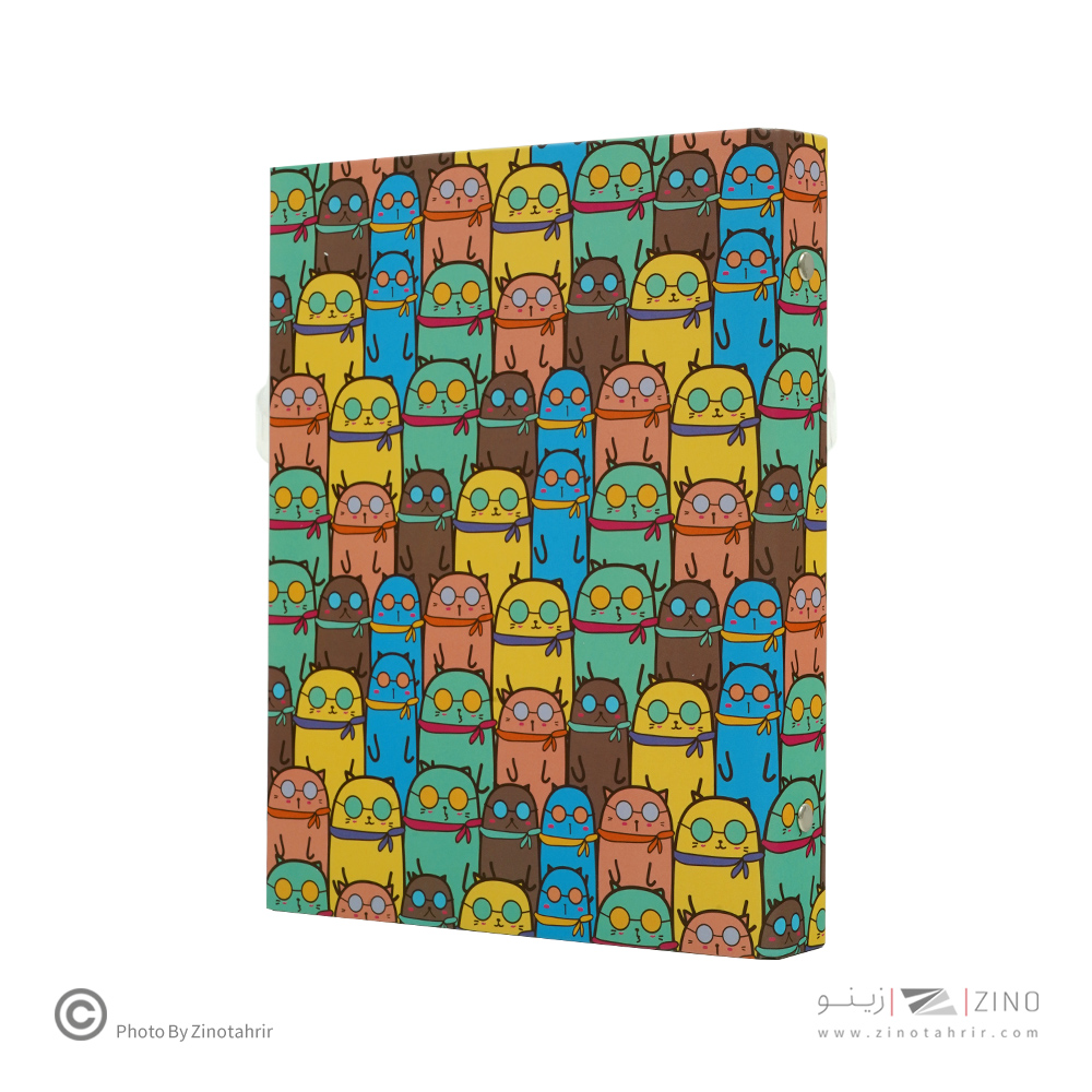 دفترکلاسوری20حلقه100برگ قفل فلز برگ سری راندو کد71502