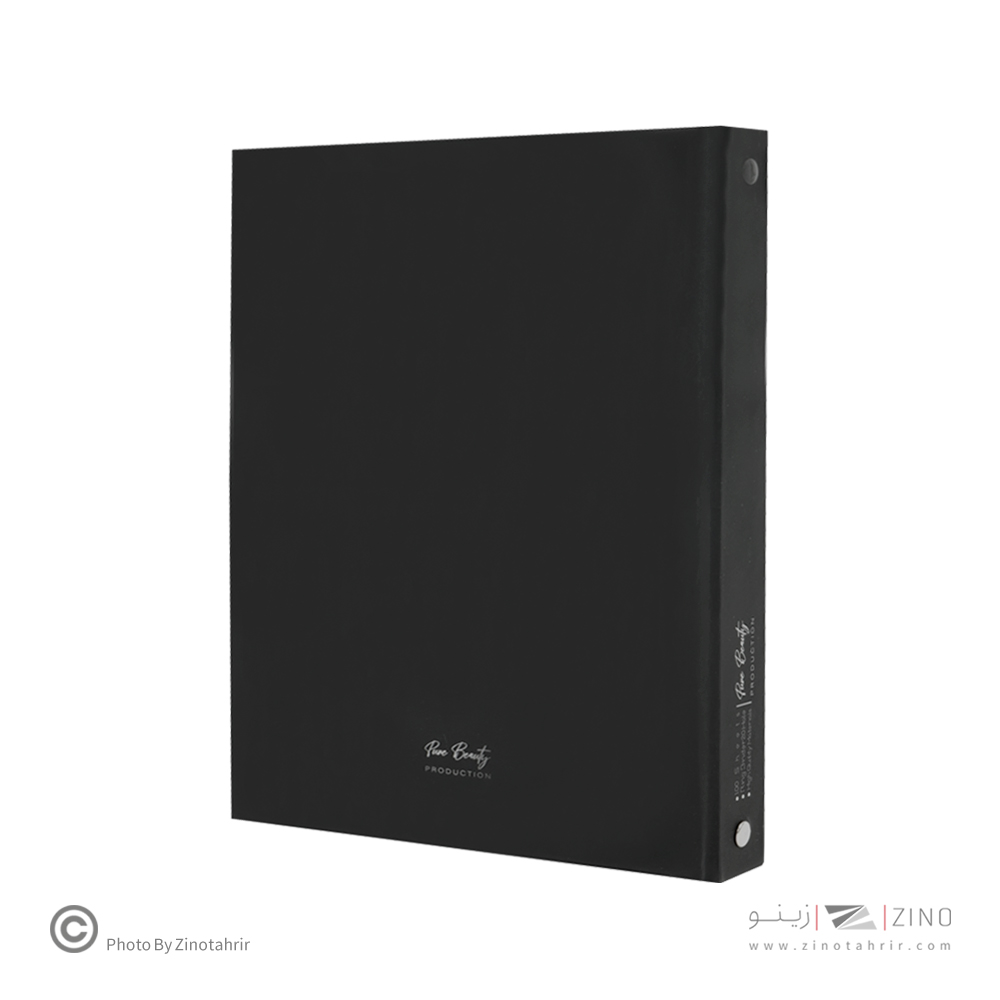 دفتر کلاسوری 20حلقه 100برگ قفل فلز (کاغذ مشکی)برگ سری پیور بیوتی کد71500