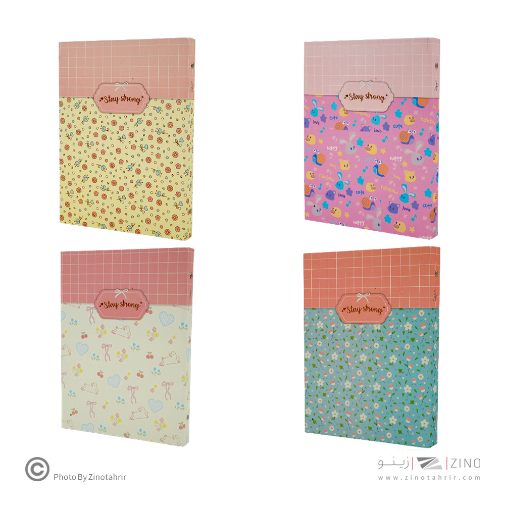 دفترکلاسوری 26حلقه 100برگ (دیوایدر دار) قفل فلزجلدسخت برگ سری راندو کد73711