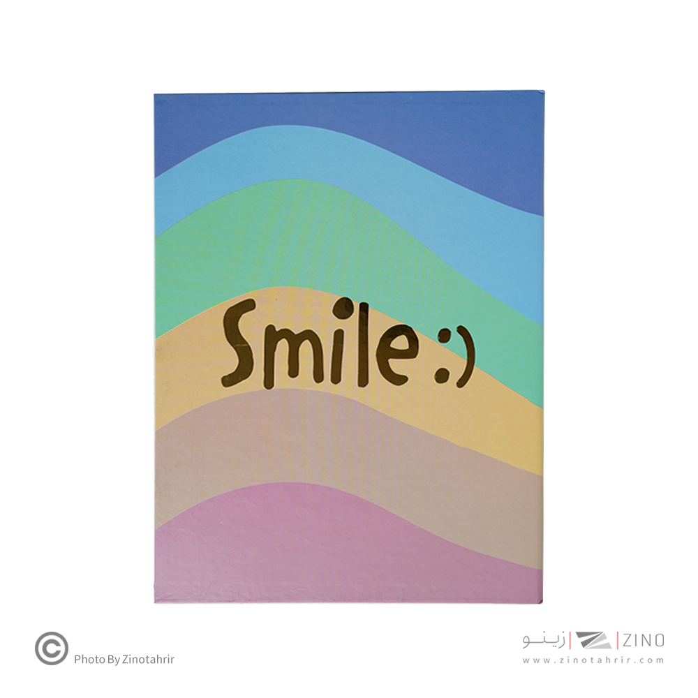 دفتر کلاسور26حلقه100برگ قفل فلز جلد سخت هیرو پاستلی طرح دار