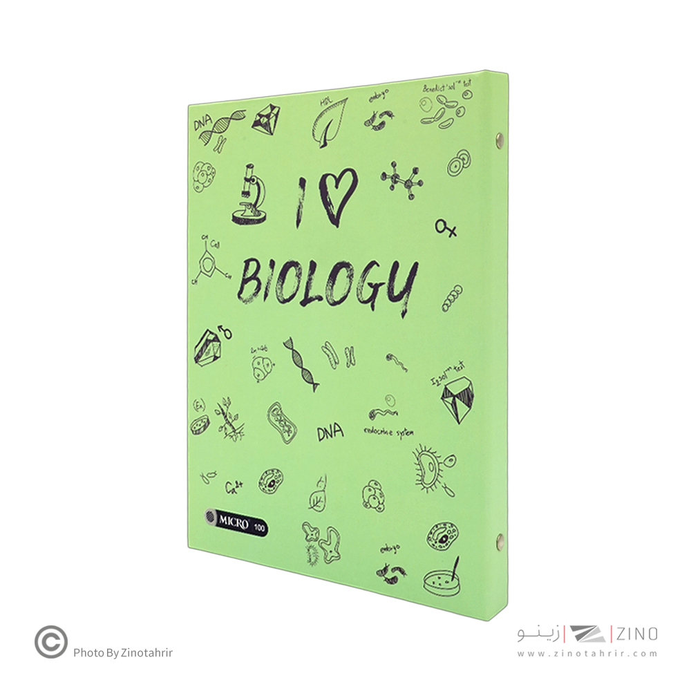 دفترکلاسوری 26حلقه 100برگ قفل فلزجلدسخت میکرو سری جور