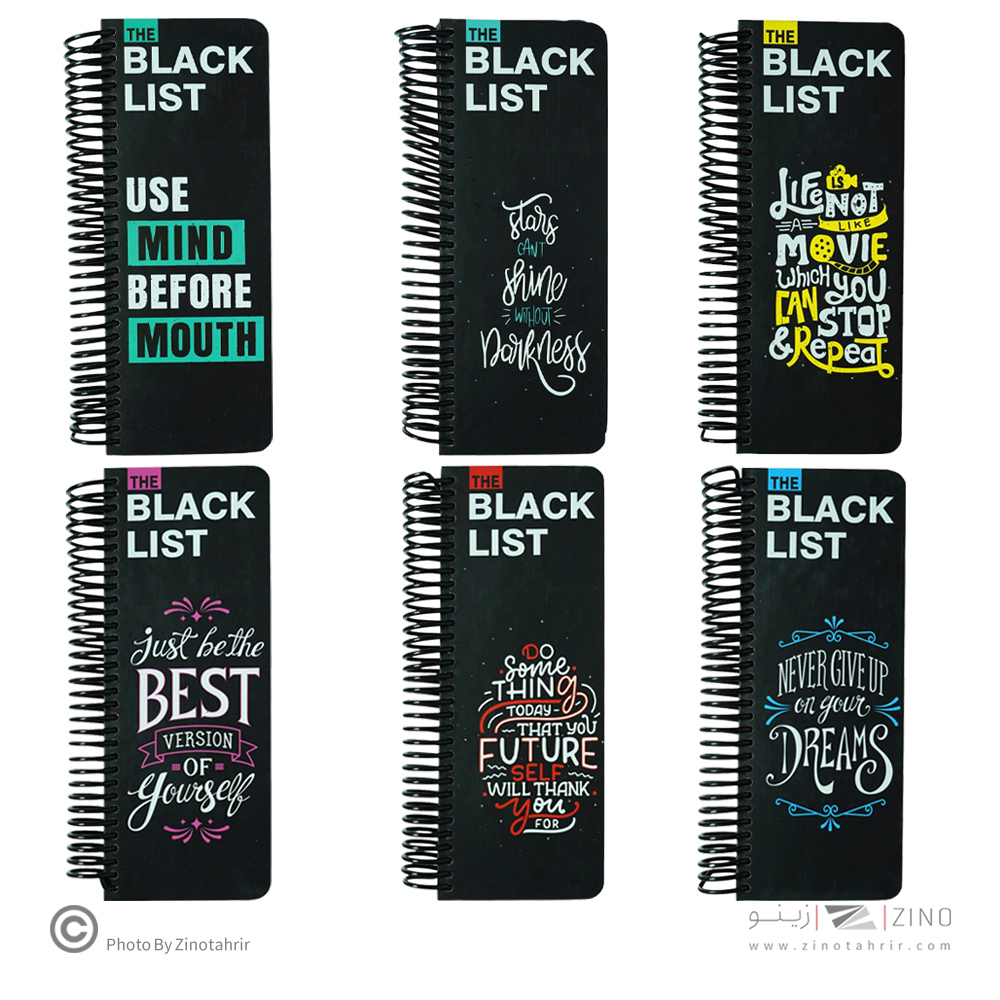 دفتریادداشت بلک لیست 21*8لانگو