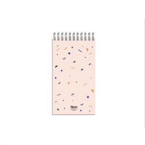 دفتریادداشت 80برگ 120*220سیمی جلدنرم کلاسیک الیپون کد264کارتن70عددی