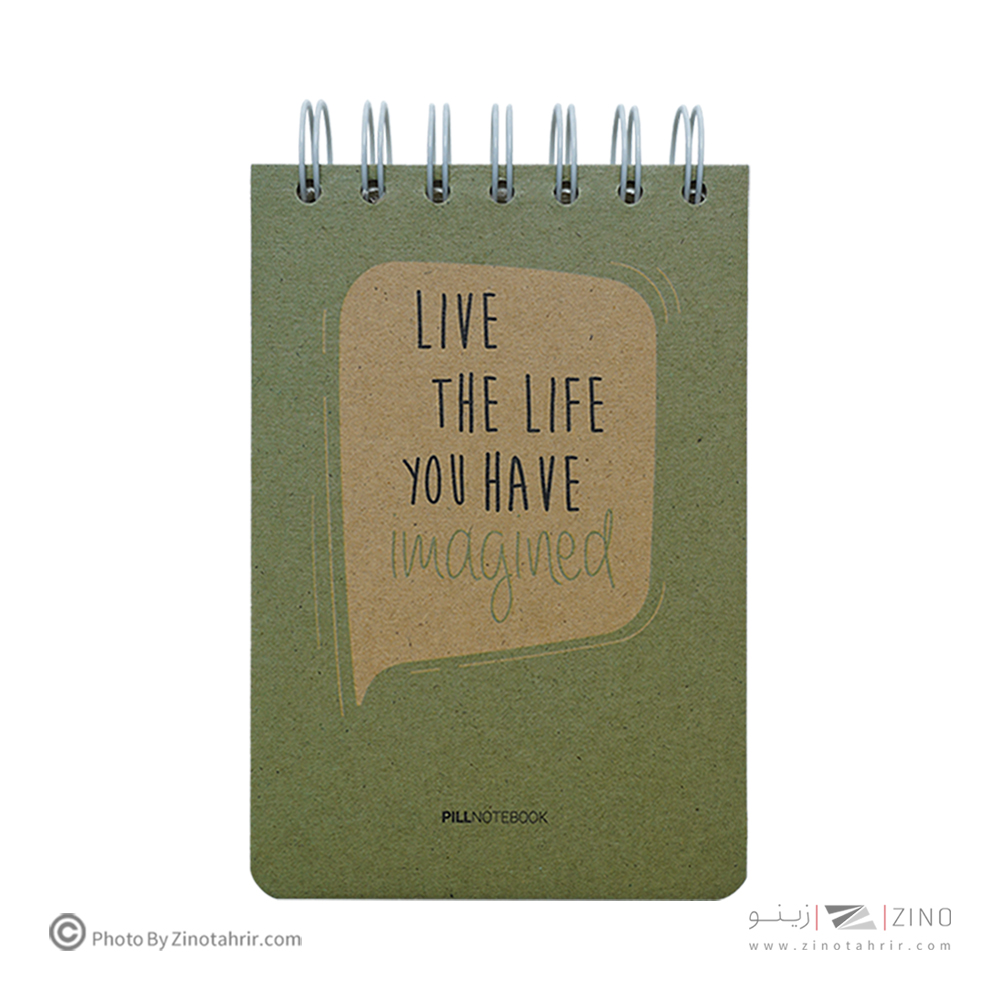 دفتریادداشت گیومهA6 کوچک 120برگ پیل