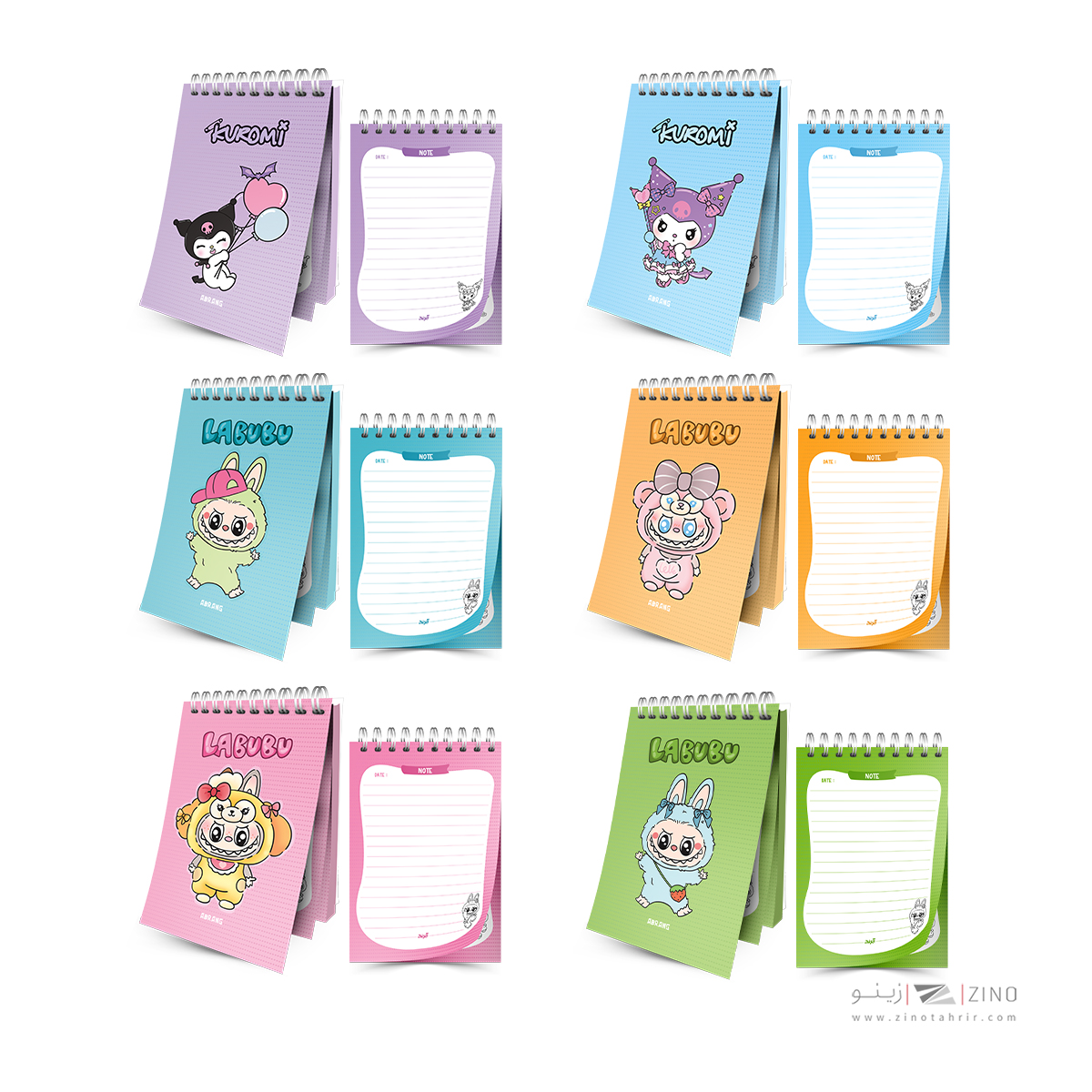 دفتریادداشت100بگ10*14سیم ازبالا آبرنگ سری یادداشت های روزانه من کدA036