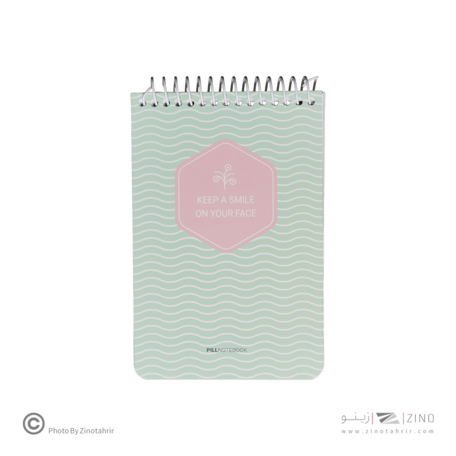 دفتریادداشت 100برگ 10*15سیم ازبالا پیل 