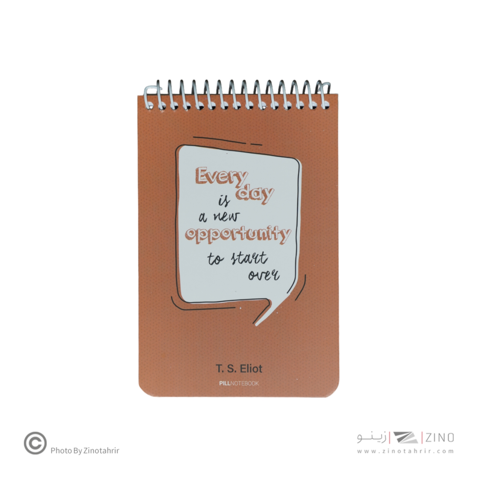 دفتریادداشت 100برگ 10*15سیم ازبالا پیل 