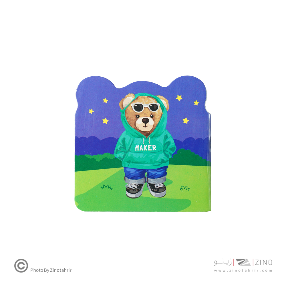 یادداشت منگنه ای مدل دار آوای تحریر رگلام 130 عددی همراه با استند کد N20287