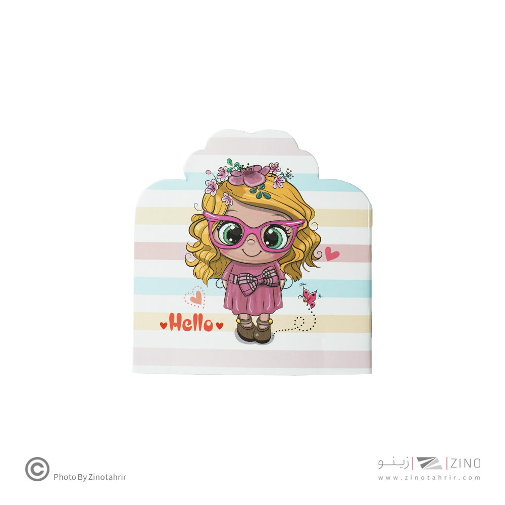 یادداشت منگنه ای مدل دار آوای تحریر رگلام 130 عددی همراه با استند کد N20287