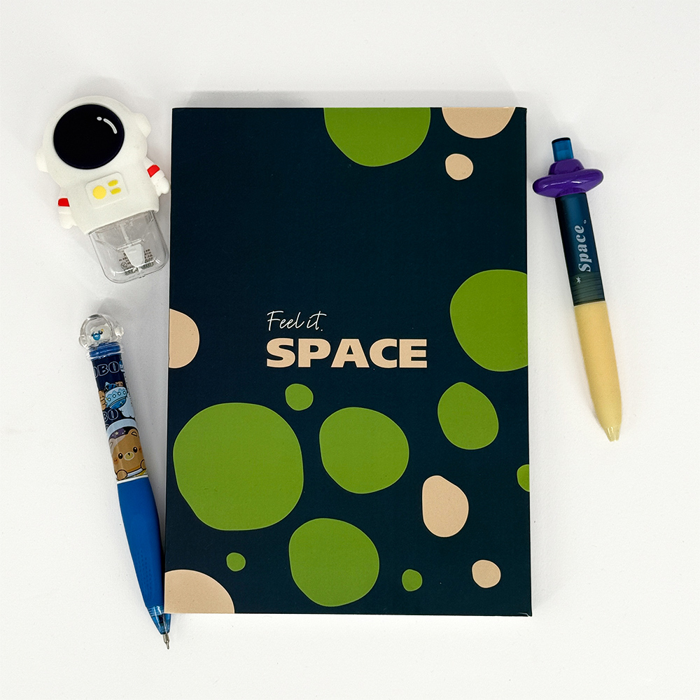 دفتر یادداشت ته چسب14.5*21 همین سریPassion طرحSPACE