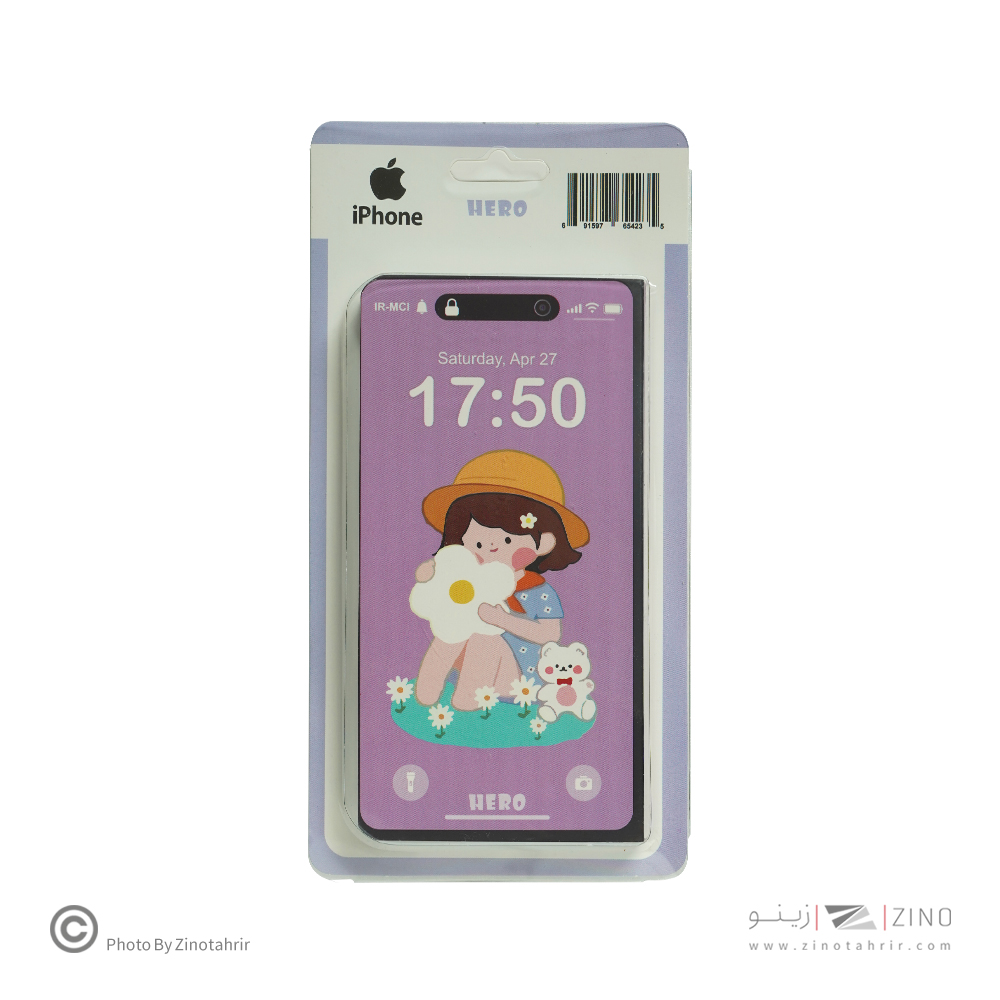 دفتریادداشت ته چسب هیرو طرح آیفون