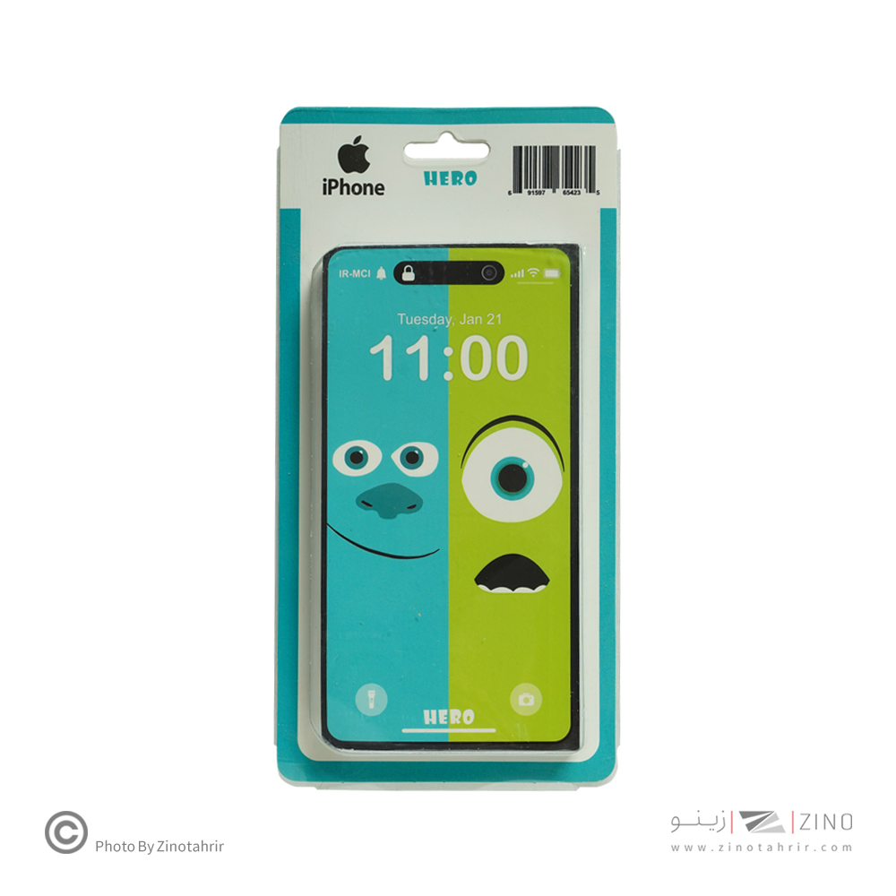 دفتریادداشت ته چسب هیرو طرح آیفون