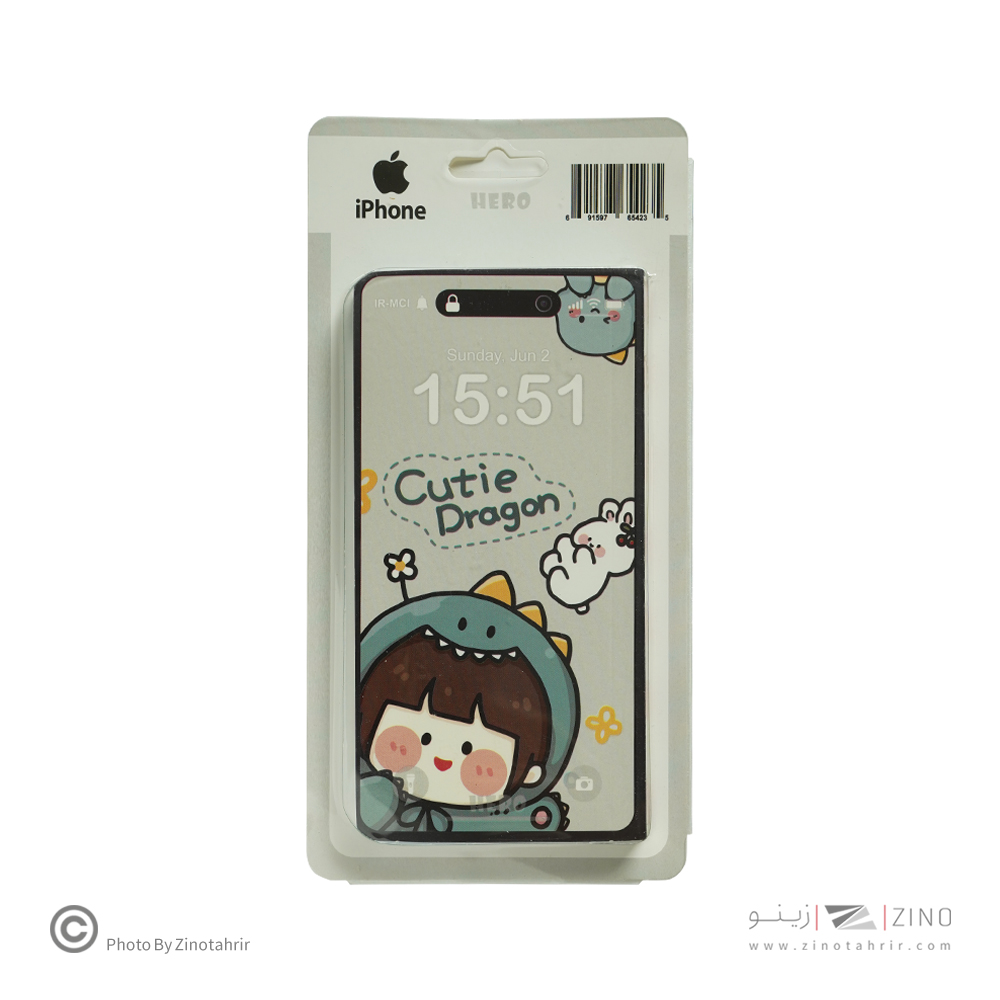 دفتریادداشت ته چسب هیرو طرح آیفون