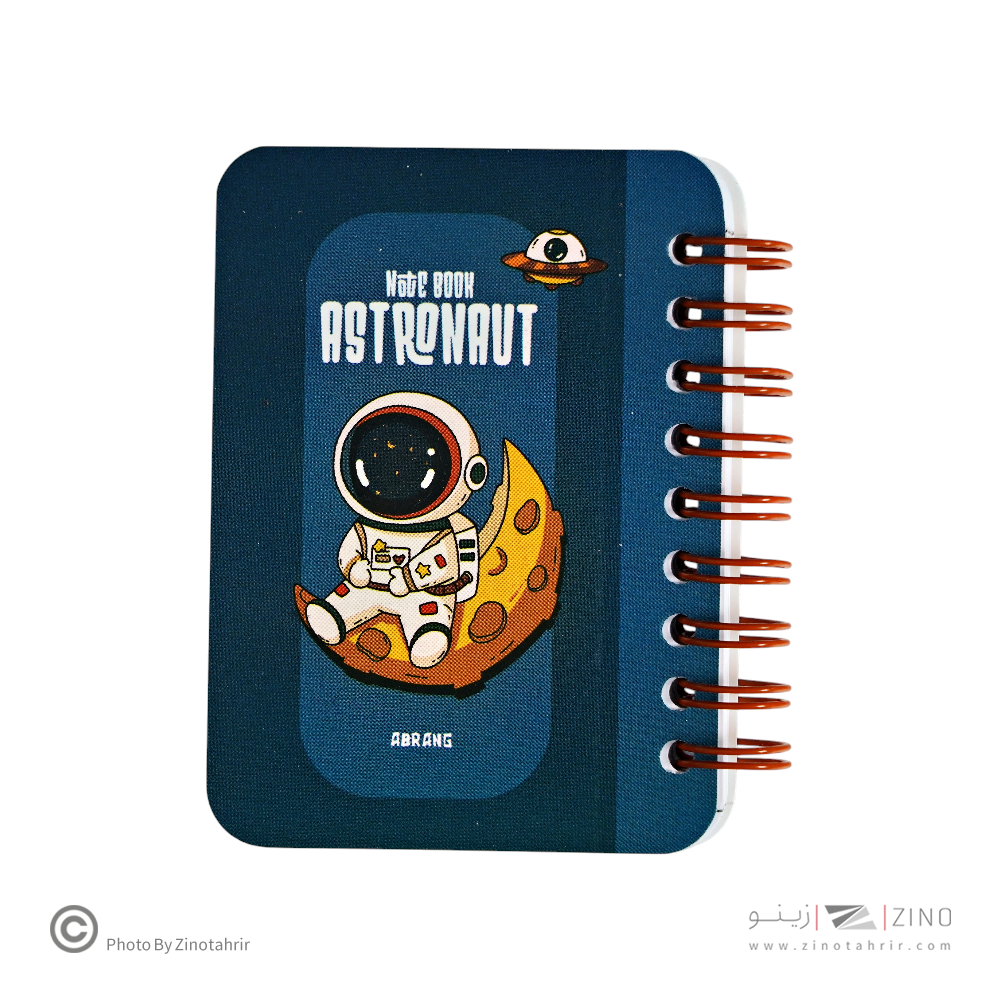 دفتریادداشت80برگ7*10 سیم ازبغل آبرنگ کدA043